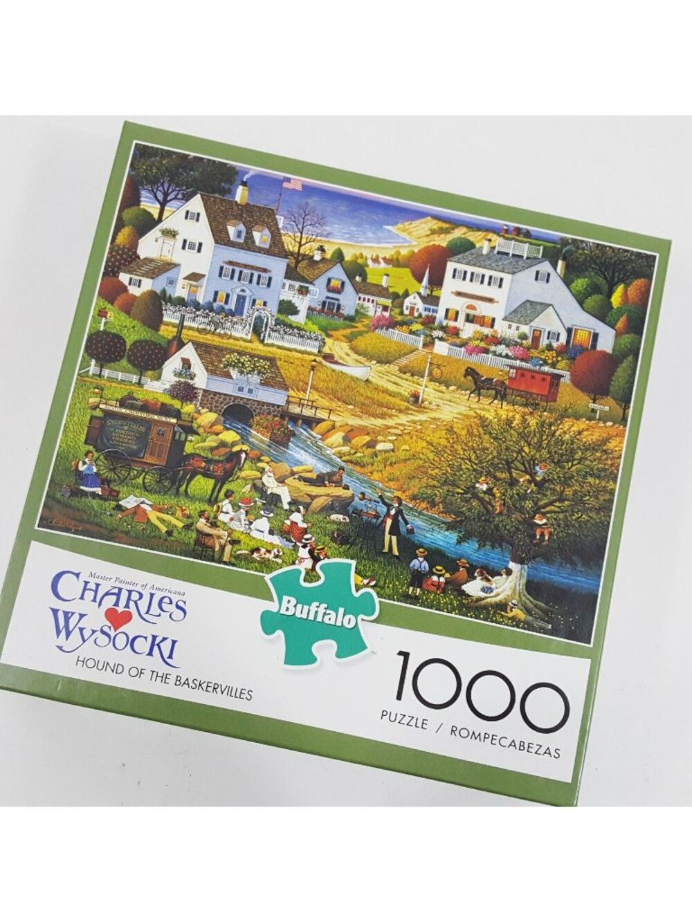 Buffalo Charles Wysocki 1000 Pc Jigsaw Puzzle Hound Of The Baskervilles Painting